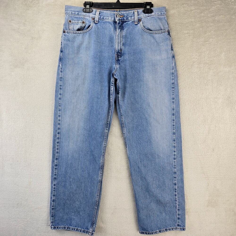 Vintage Levis 577 Loose Fit Jeans Womens 14 (34x30) Medium Wash Faded Denim